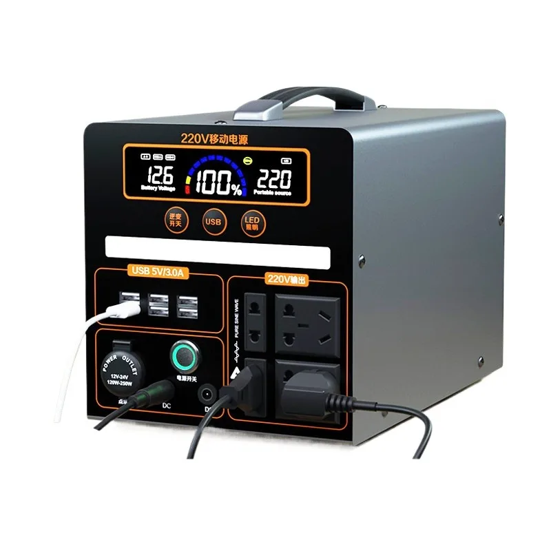 Portable Power Station 9800Wh, 220V AC Output Outdoor Backup Battery for Camping, Travel, Emergency and Live Streaming
