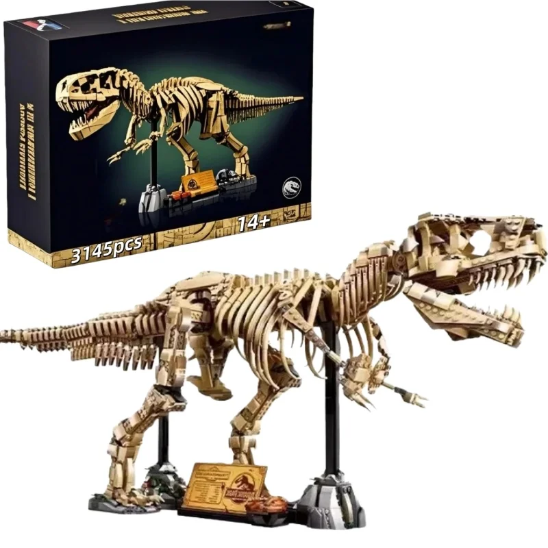 

2026New 76968 Dinosaur T-Rex Fossils Tyrannosaurus Rex Building Blocks Dinosaur World Park Toys for Kids Boys Birthday Gifts