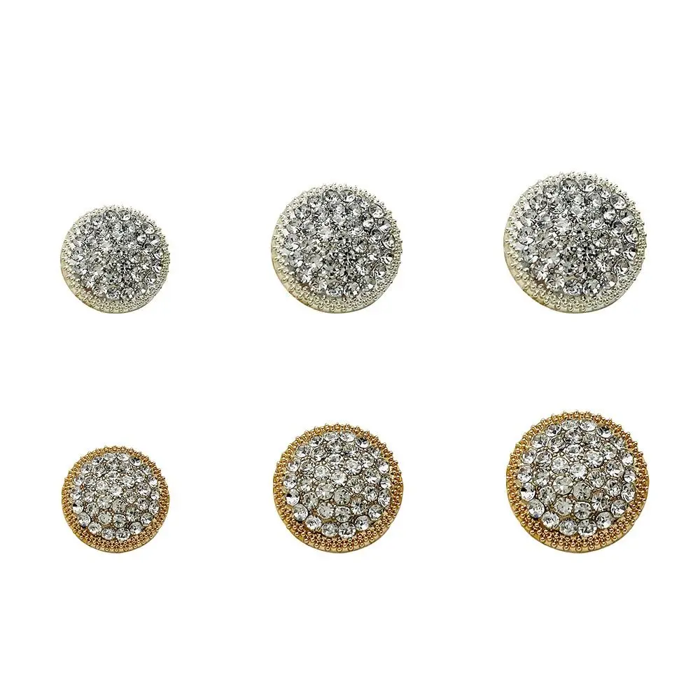 

10Pcs High Quality DIY Durable Needlework Shirt Buttons Metal Rhinestone Buttons Sewing Button