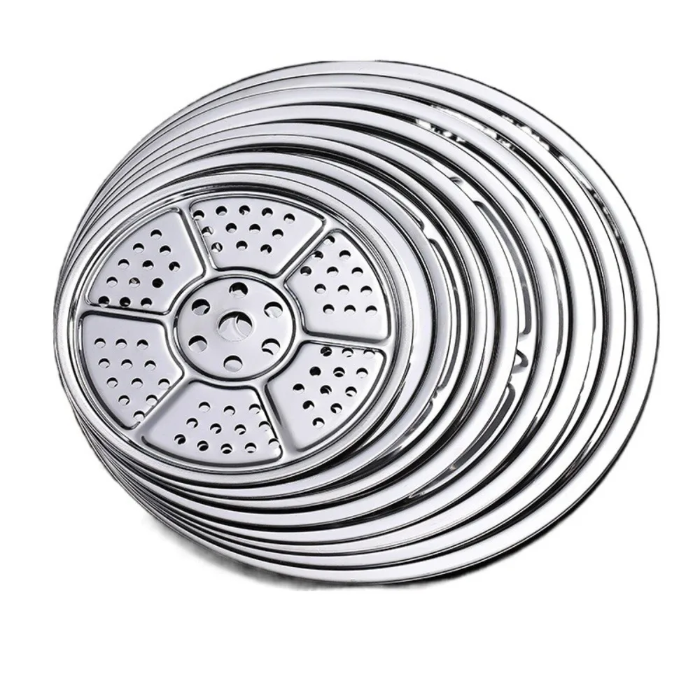 Durable Stainless Steel Kitchen Gadgets Steamer 16-34cm Compartment Steamed Rice Cooker Rack Round Cooker Canning Rack