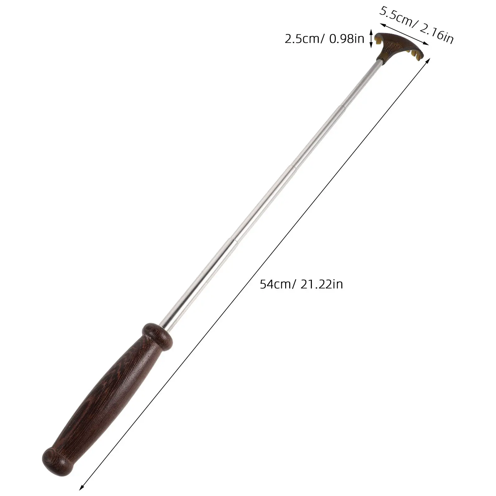 Extendable Back Scratcher Telescoping Chicken Wing Wood Handheld Self Back Massager Portable Manual Itch Scratch Tool for Travel