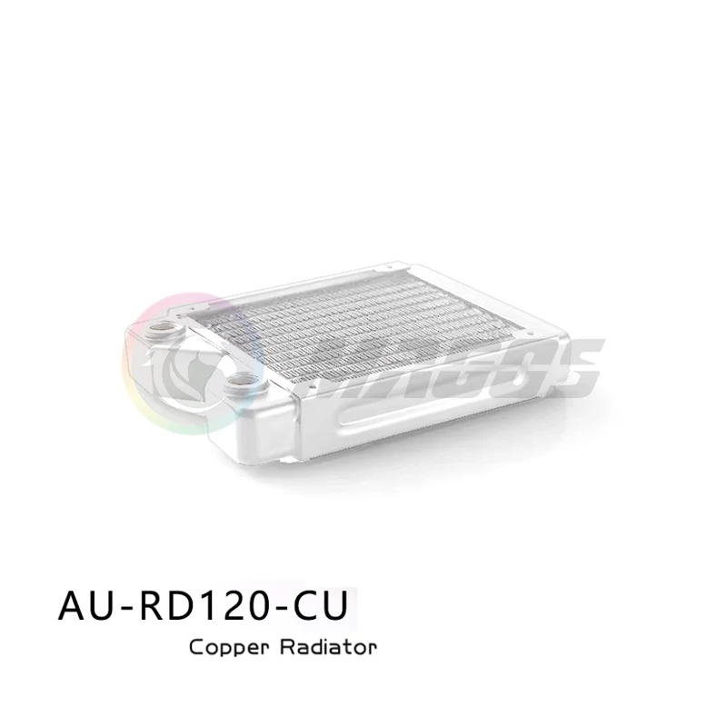 120/240/360 Copper Water Cooling Radiator White, Watercooled Heat Exchanger Dissipation Match 12cm Fan Cooler, 28mm Slim Body