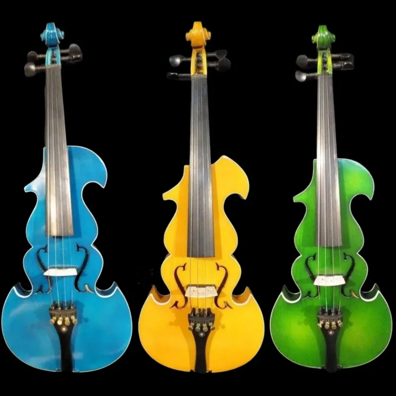 Solid wood best model 4/4 electric violin +Acoustic violin