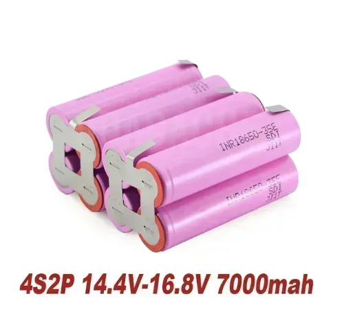 NEW 20A 18650 35E 3500mAh 7000mAh 3S 4S 5S 6S 8S 7.4V 12.6V 14.8V 18V 25.2V 29.6V For Screwdriver batteries weld battery pack