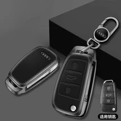 Aluminum Alloy Car Remote Key Case Cover Shell Fob For Audi A1 A3 A4 8P 8L 8V A5 B6 B7 A6 A7 C5 C6 Q3 Q5 Q7 4F S3 S4 S6 RS3 TT