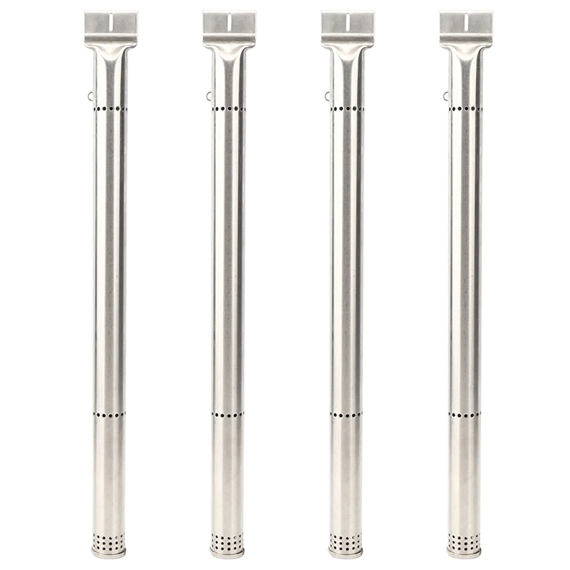 【Hot】 4PCS Stainless Steel BBQ Grill Burner Tube Pipe Replacement Parts For Charbroil 463241013