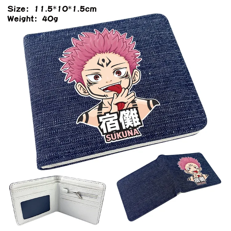 Jujutsu Kaisen Animation Derivative Coin Purse Cartoon Wallet Short Purse with Card Holder