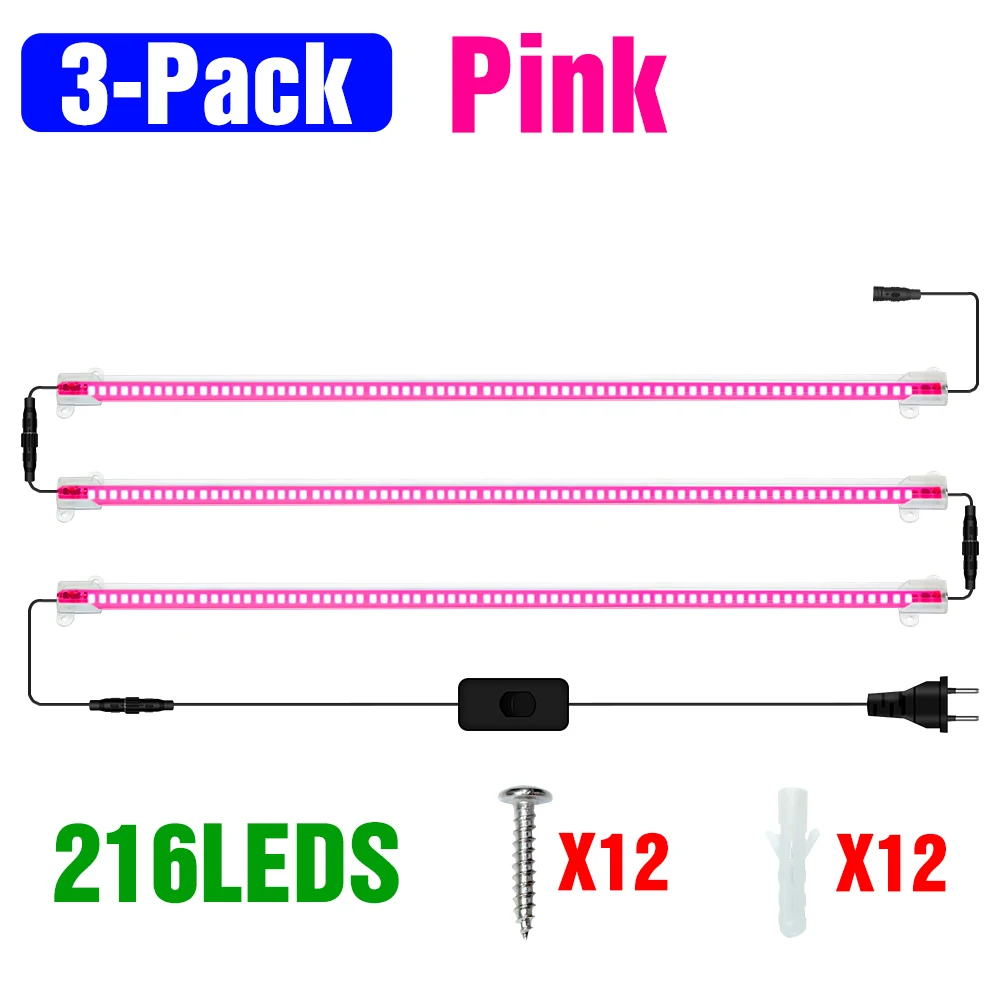 LED Plant Grow Light Strip 220V Volledige Spectrum Hydrocultuur Teelt Lampen Bar Phyto Groei Vullen Lamp Bloem Succulent Vegs