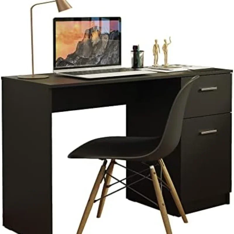 53 inch Computer Writing Desk with Drawers and Door, Executive Desk, Wood PC Table, Plenty of Sapce, 30\u201D H x 18\u201D D x 5