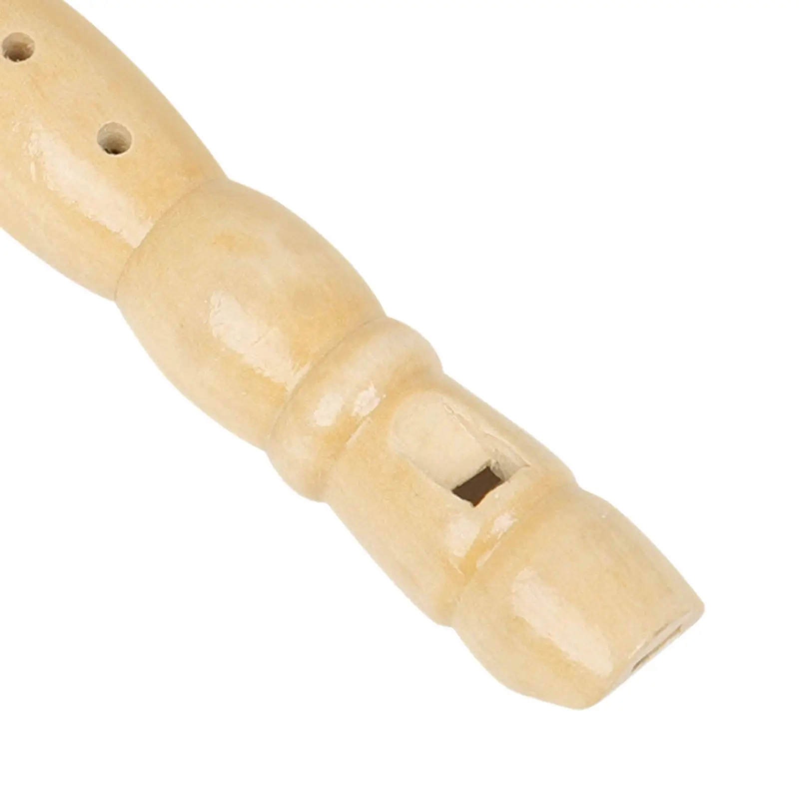 Traditional Wooden Long Flute 6 Hole Soprano Descant Handcrafted Professional Instrument Easy Control Music Gift for Beginners