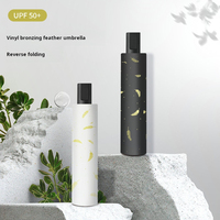 8-Rib UV Protection Manual Umbrella, Portable Sun & Rain Shield with UV Guard Technology, Compact Foldable Design  for Travel,