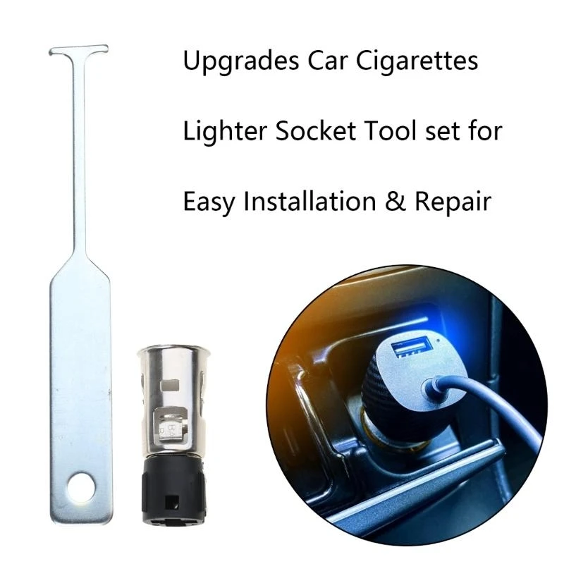 أداة تركيب مقبس ولاعة السجائر متعددة الاستخدامات، قاعدة ولاعة السجائر