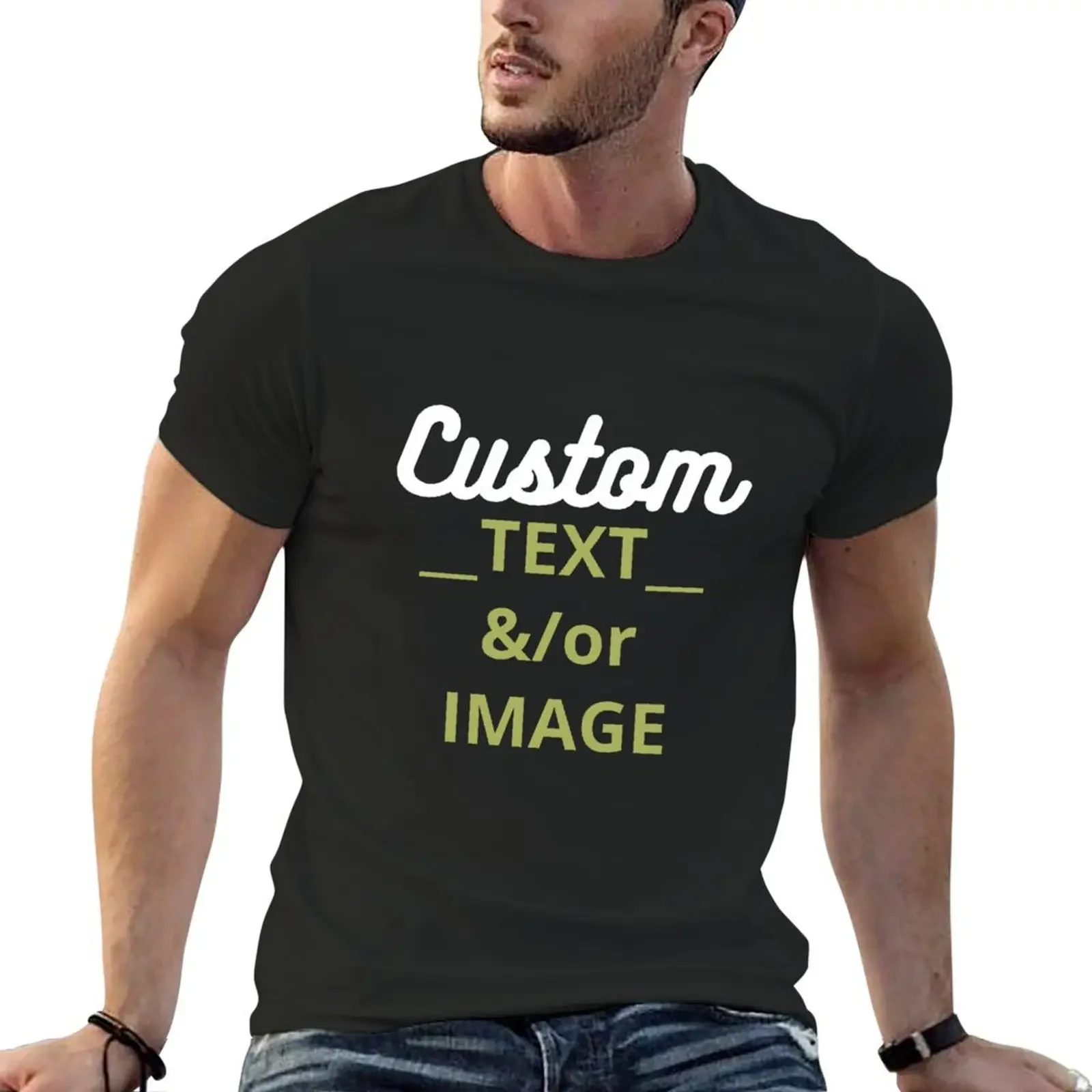 

Custom T-Shirt graphic t shirts oversized graphic tee men clothes
