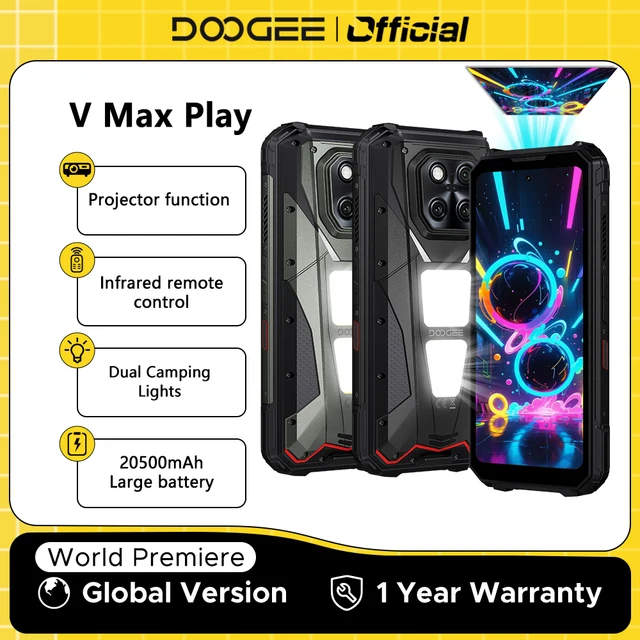 World Premiere DOOGEE V Max Play 5G Projector Rugged Phone
