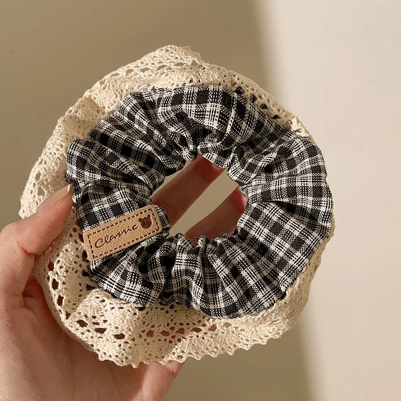 سوبر الجنية الدانتيل الأمعاء الغليظة عقال شريط مطاطي حبل الشعر لسانتا الفرنسية الرجعية ملحق العلاقات الشعر الفقرة El Cabello