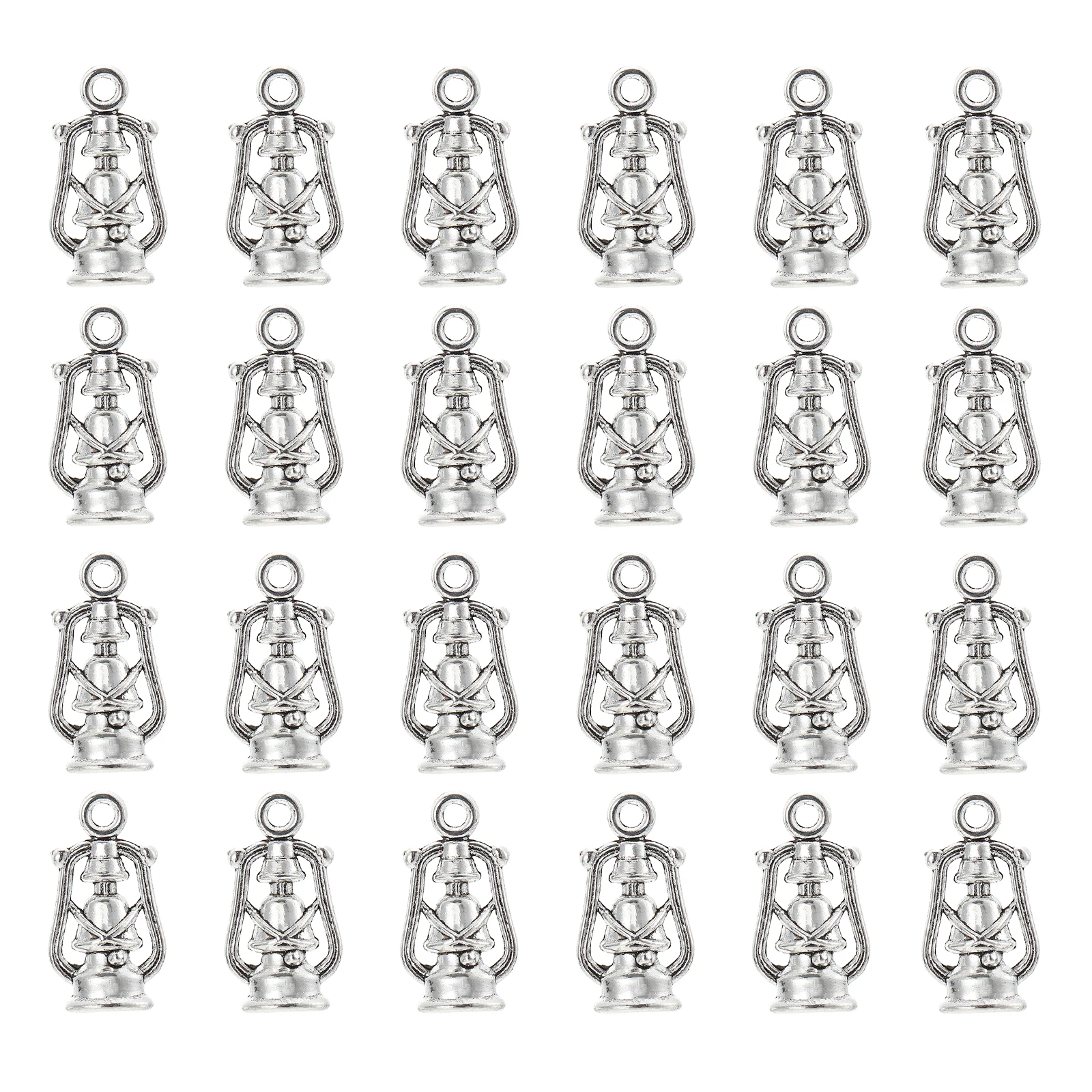 

100pcs Silver Alloy Hanging Charms Vintage Jewelry Accessories for Necklace Bracelet Earring Pendants Decorative