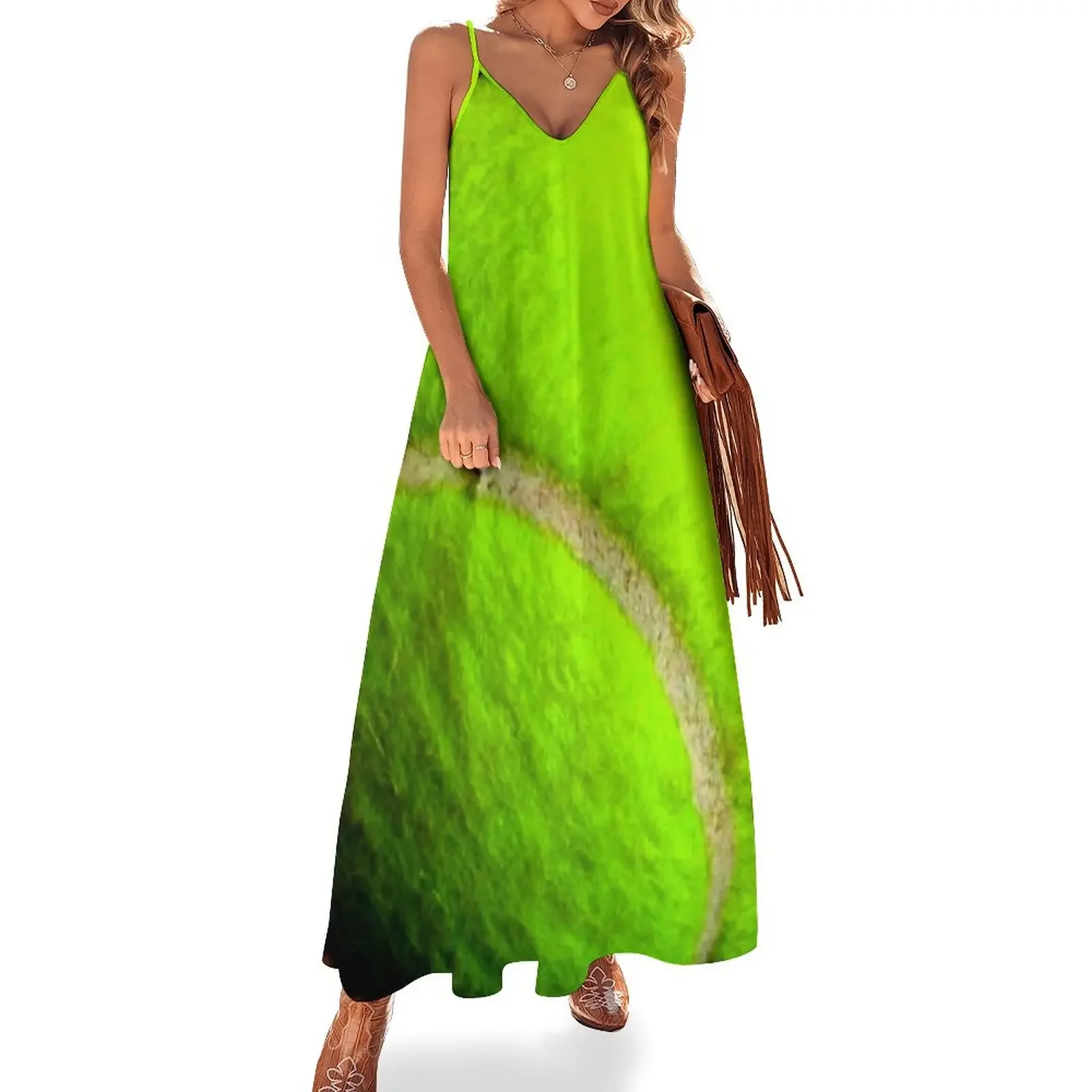 

Tennis Ball Yellow Sleeveless Dress Womens dresses women's summer dresses 2025 dresses ladies 2025 summer
