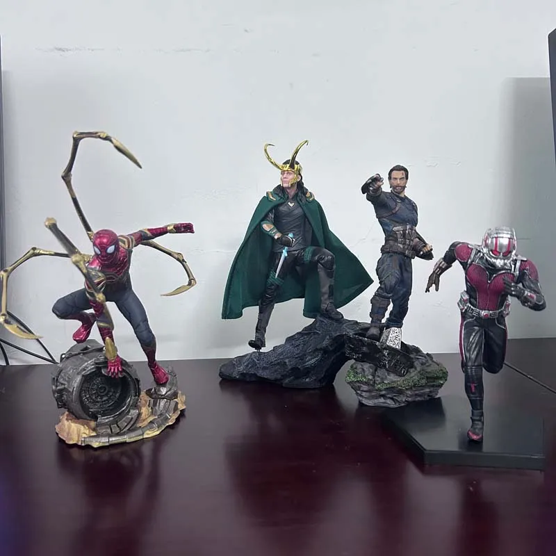 Avengers ARTFX Infinity War Iron Studio Spider Spiderman Captain America Ant Man Loki Laufeyson Action Figure Model Room Decor