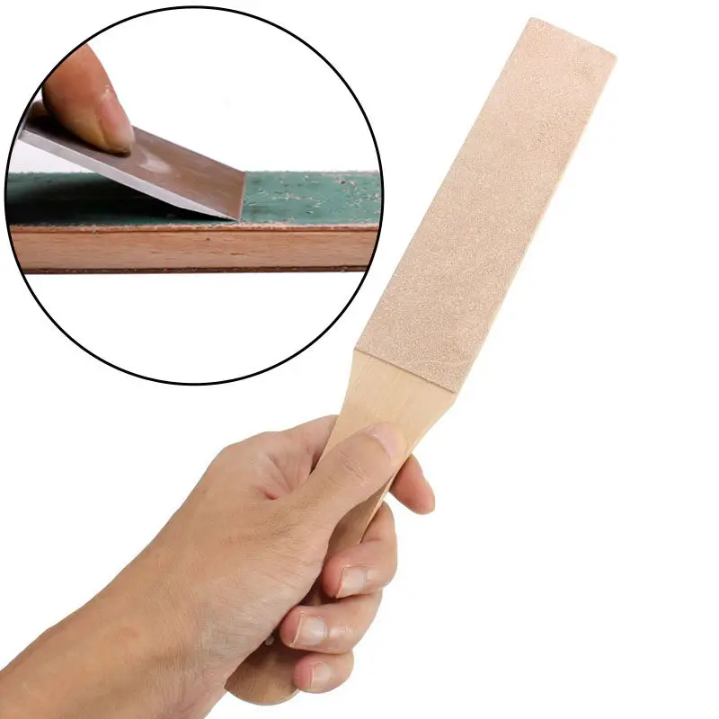 Double Sided Large Polishing Leather Strip Sharpening Paste Handle Foot Repair Knife Precision Grinding Sharp Blade