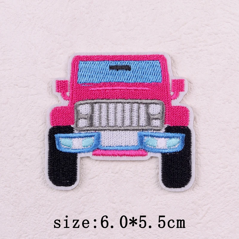 Fashion Cartoon Patch Iron On Embroidery Patches For Clothing Thermoadhesive Patches On Clothes Car Letters Pink Sewing Applique