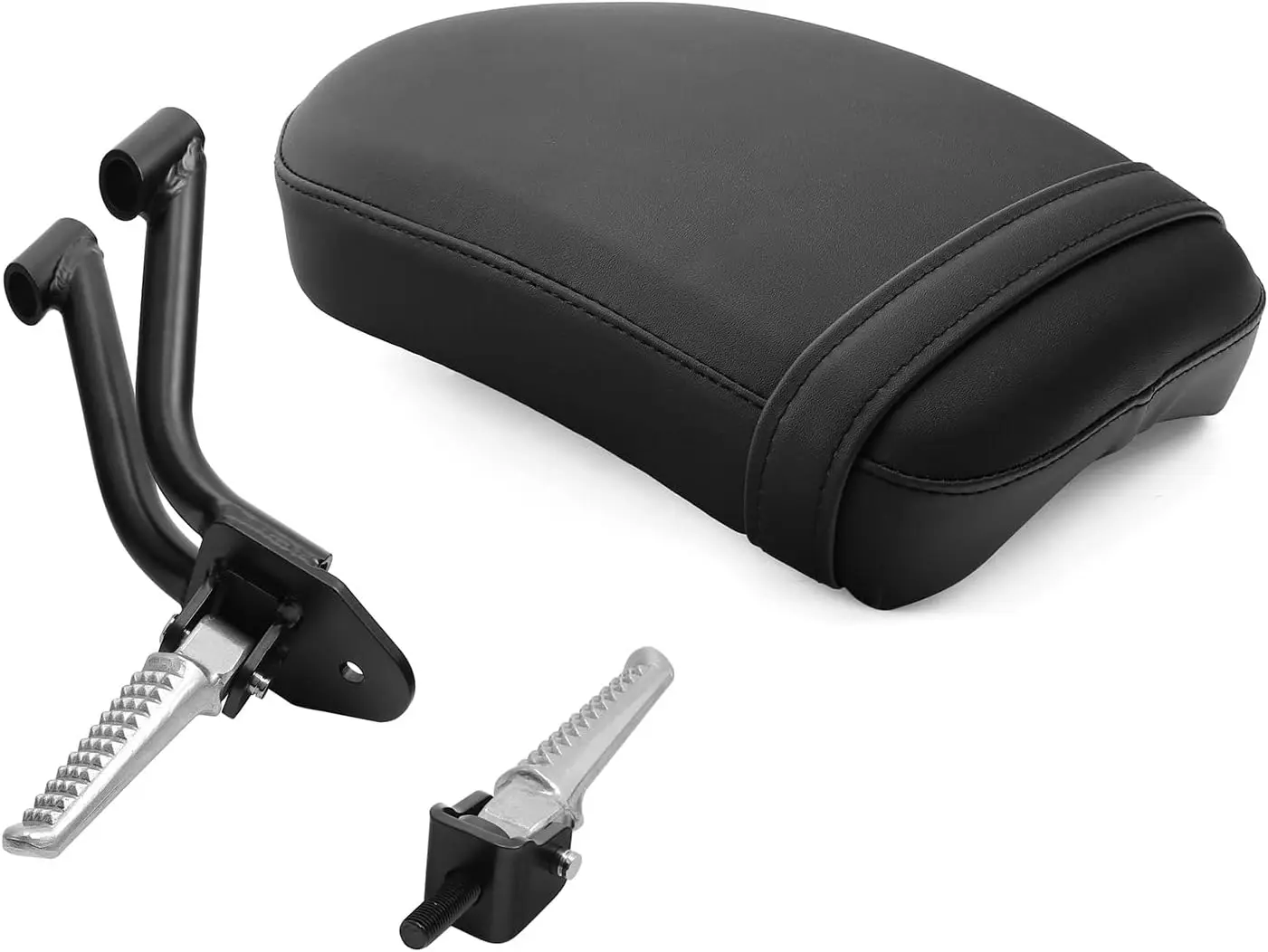 

Motorcycle Rear Seat Pillion Cushion and Passenger Footpeg Footrest Set Fit for Honda Rebel CMX300 2017-2024 CMX500 2017-2025