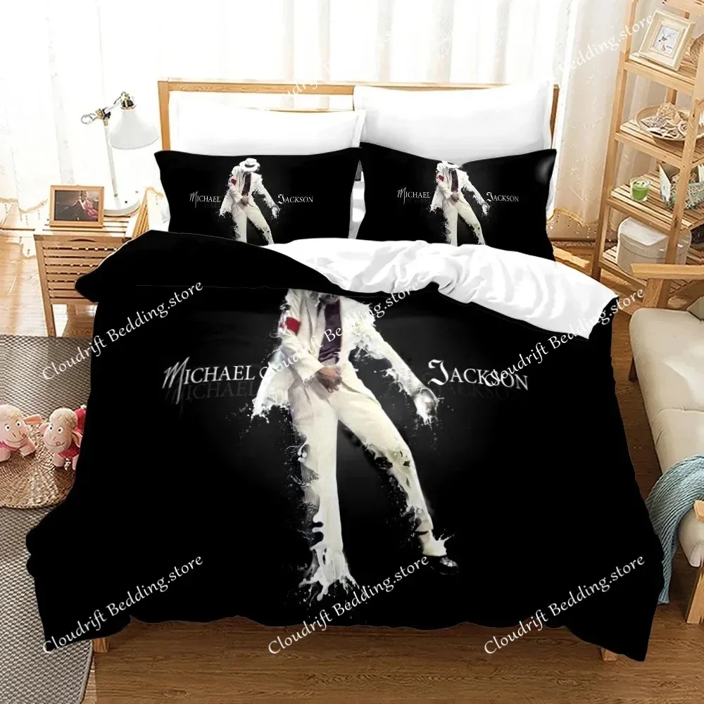 Michael Jackson Bedding Set Single Twin Full Queen King Size Musical Genius Bed Set Teenager Bedroom Duvetcover Sets026
