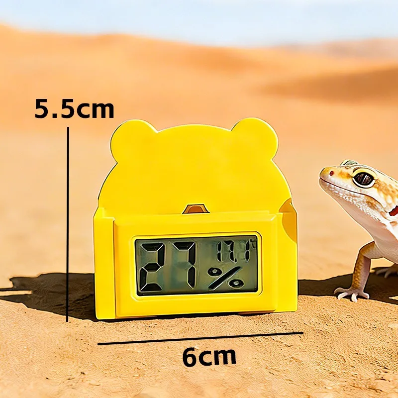 Reptile Terrarium Thermometer Hygrometer, Digital Temperature Humidity Gauge for Snake Lizard Gecko Tank view 6