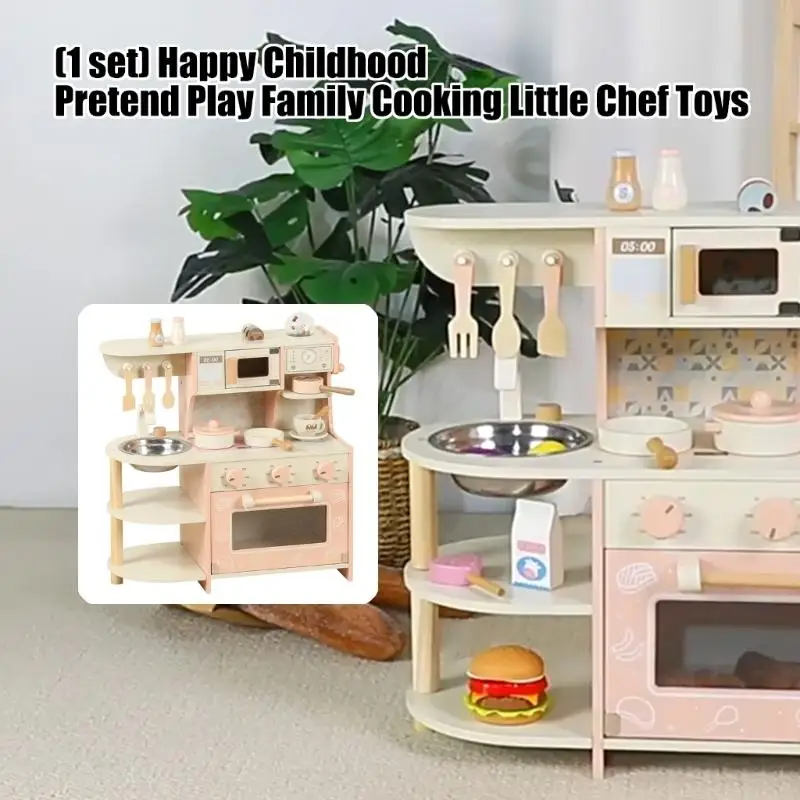 مجموعة لعب المطبخ التعليمية للأطفال الصغار، أدوات مختلفة ونماذج طعام لتطوير القدرات الحركية وA2UB