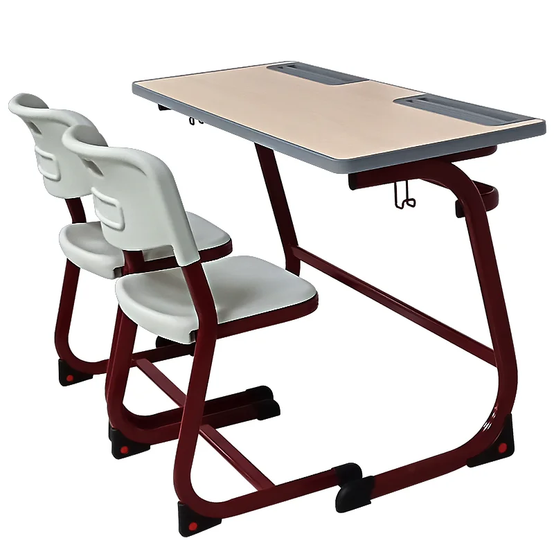 Chaises de table d'étudiant à deux places, mobilier scolaire, bureau et chaise à bas prix