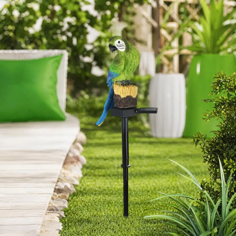 

Energy Saving Garden Light Solar Parrot Garden Light Outdoor Resin Led Lawn Lamp Cute Yard Decor Waterproof Landscape for Patio