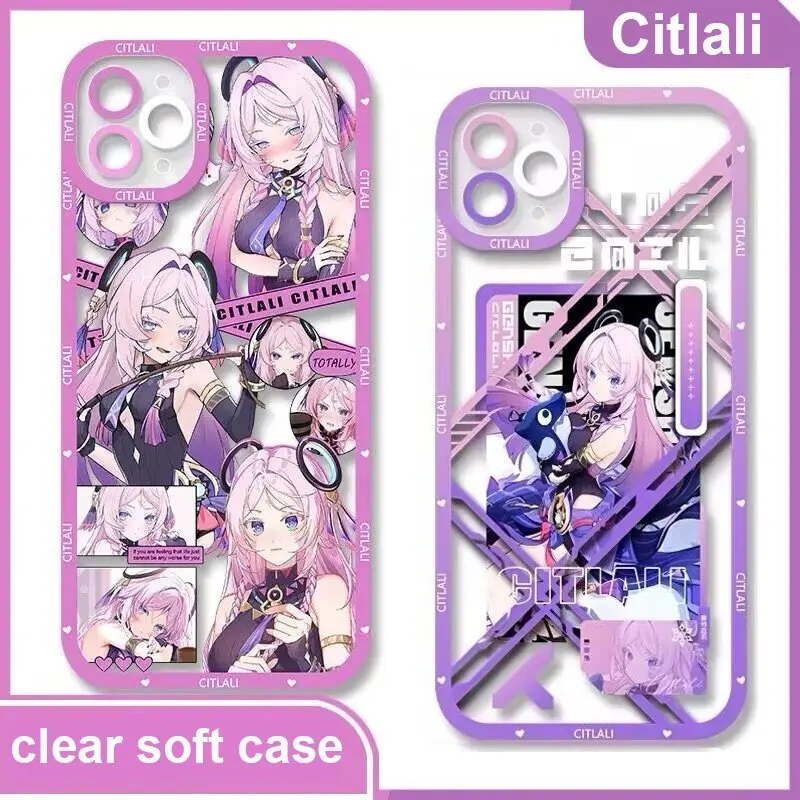 Genshin Impact Citlali Phone Case For Xiaomi POCO X6 X3 X4 F5 X5 Pro NFC M3 M4 F4 X3GT X4GT 11 Lite 11T Pro Clear Cover view 2