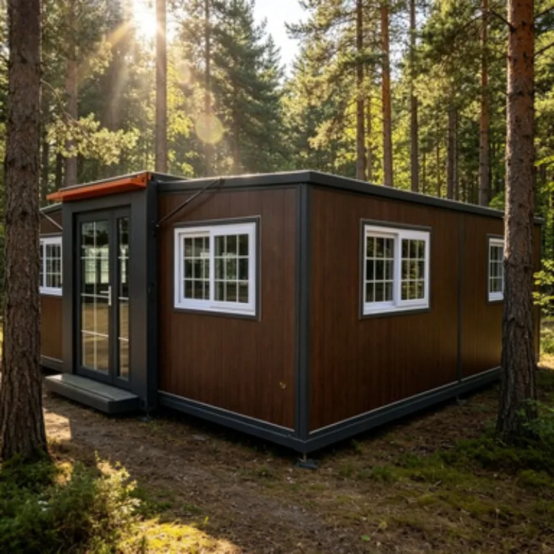 Flat Pack Container Tiny House 20ft 40ft Foldable Prefab Portable Modular Mobile Office Living Expandable