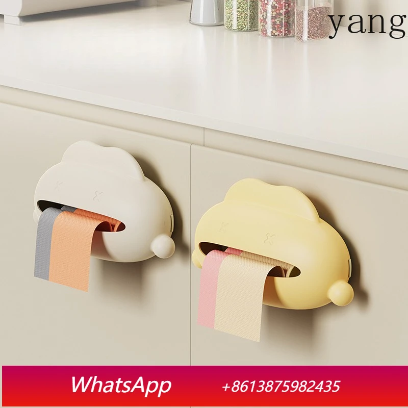 

LTT Garbage Bag Storage Box Wall Mounted Household Kitchen Bathroom Cleaning Bag Organizing Box