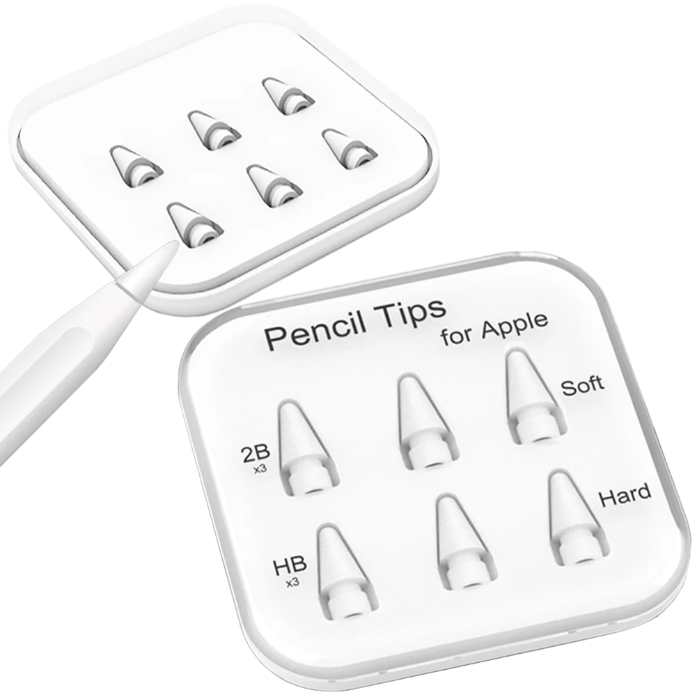 Pencil Tips for Apple Pencil Soft Tip. Stylus Pen Nibs for Apple Pencil 1st 2nd Gen and Logitech Crayon Digital Pencil