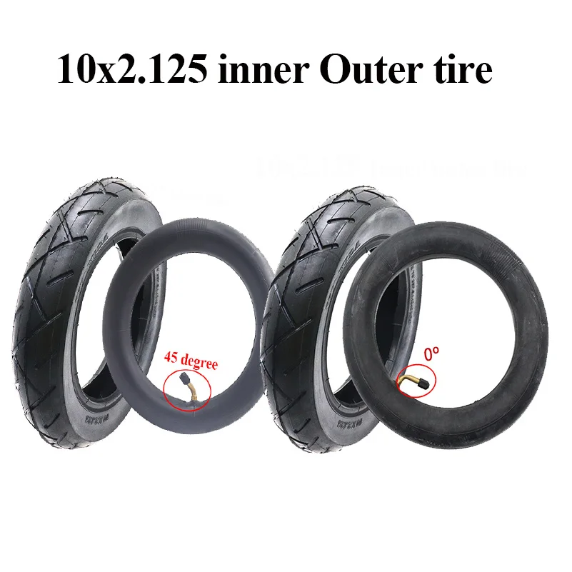 10 Inch 10x2.125 Inner Tube Outer Tyre For Electric Scooter Balancing Car Replacement Tire High Quality Rubber Tire Scooter Part