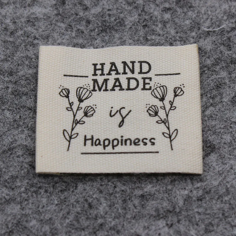 100pcs handmade label/cloth cotton printed  label /garment cotton printed  label