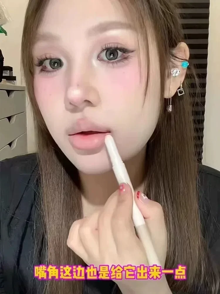 แต่งหน้าเกาหลี Colorgram Double Ended Lip Liner Plump Pouty Lips Shadow คอนซีลเลอร์ดินสอลิปสติก Rare Beauty เครื่องสําอาง