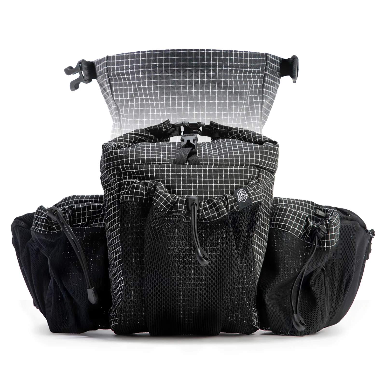 

Outdoor Waterproof Waist Bag Lightweight Hiking Fanny Pack with Double Water Bottle Pockets Expandable Running Camping Travel