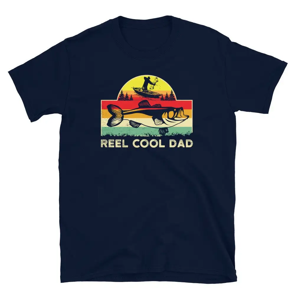 Reel Cool Dad Bowfishing T Shirt Bow Fishing Retro Bass Fish Father Fishermen Fisherman