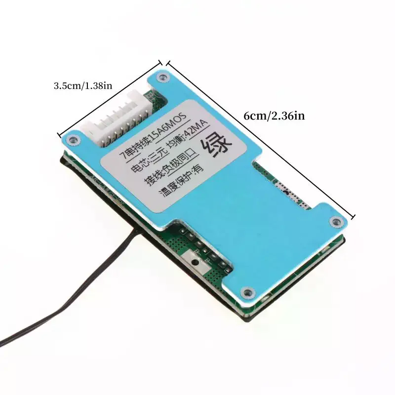 7S 24V 25A BMS لبطارية ليثيوم أيون - لوح حماية 18650 مع توازن درجة الحرارة للدراجة الإلكترونية/السكوتر الإلكتروني #6