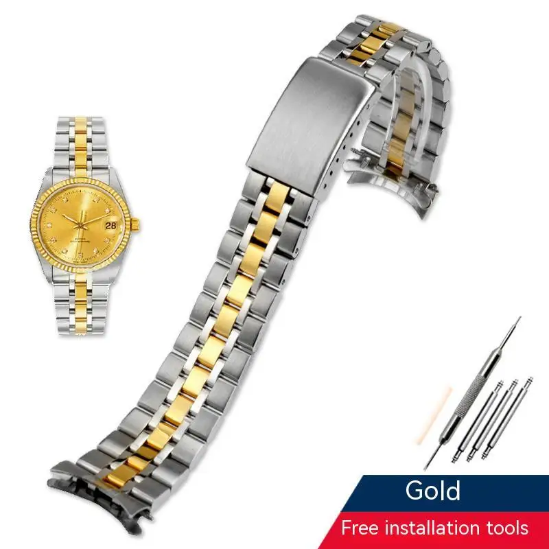 High Quality Stainless Steel Watch Chain For Tudor Prince and Princess M76213 M76214 M74033 Arc Interface Band 13 17 19 20MM