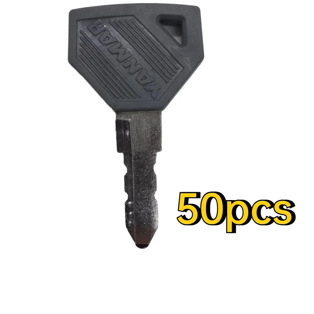 

50PCS 52160 Keys 198360-52160 Tractor Ignition Key for Yanmar Machines Excavator Grader Dozer SC2450 EX2900 SC2400