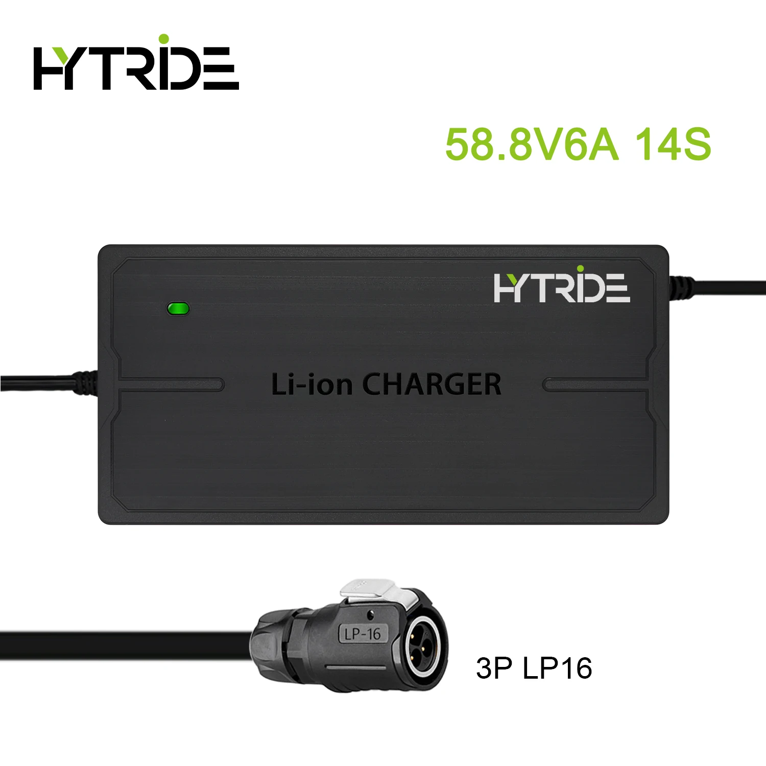 HYTRIDE 14S 58,8V 6A Lithium-Ladegerät 14S 52V Li-Ion Akku-Ladegerät 52V 6A Ladegerät mit