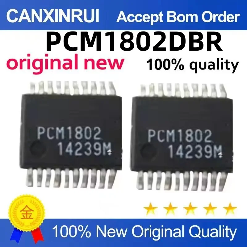 

PCM1802 PCM1802DBR SSOP20 pins new audio decoding chip SMD IC original