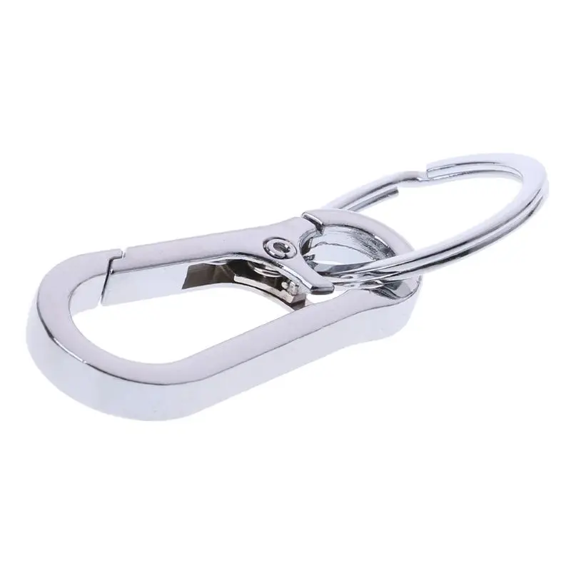 QM Carabiner Stainless Gourd Keychain Waist Belt Clip Anti Lost Buckle Hanging Hook