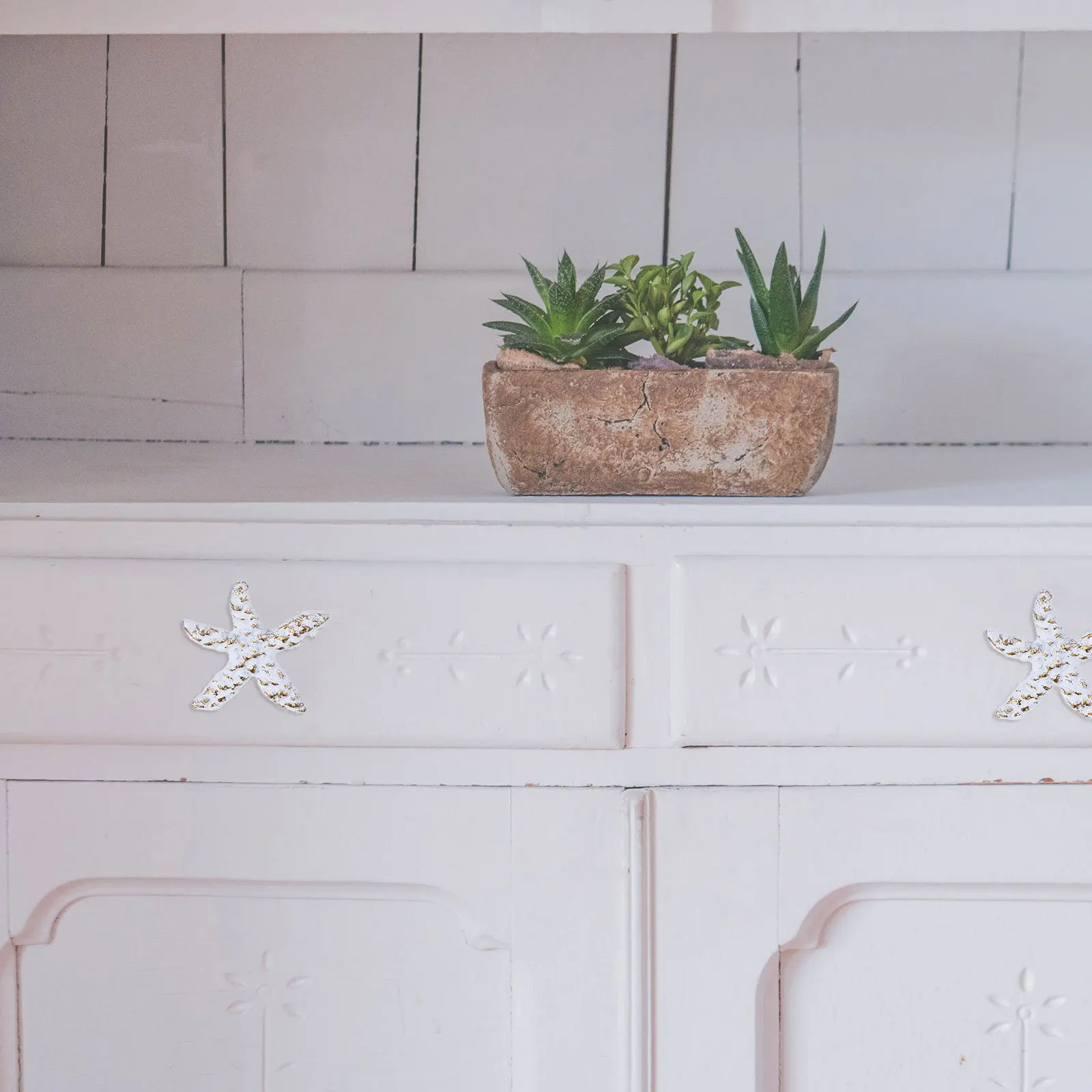 

1Set Marine Animals Cabinet Knob Set Vintage Iron Drawer Pull Handles Easy Grip Suitable for Wardrobe Door Handle