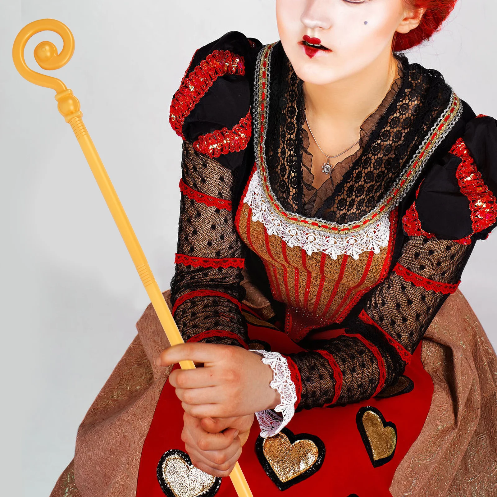 

Cosplay Cane Prop Detachable Halloween Walking Stick for Costume Dress Up Dance Party Ancient Culture Symbol Elegant Wand