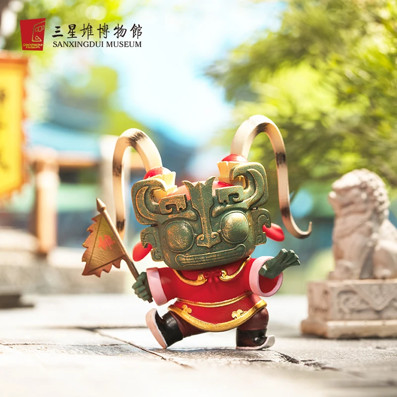 Sanxingdui Museum Sichuan Xiaodui Blind Box Caja Ciega Guess Toy Girl Anime Character Cute Model Box Surprise Gift Mystery Box