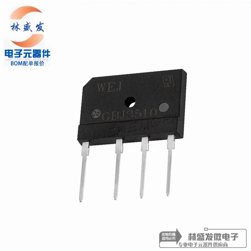 10PCS GBJ2510 GBJ3510 GBJ1508 GBJ1510 GBU3510/KBJ3510 100%new Induction Cooker Bridge Stack SEP Rectifier Bridge SIP-4