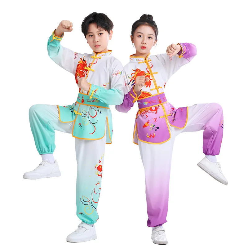 Martial Arts Clothing Children's Tai Chi Martial Arts School Performance Clothing Practice Clothing Student Physical Examination